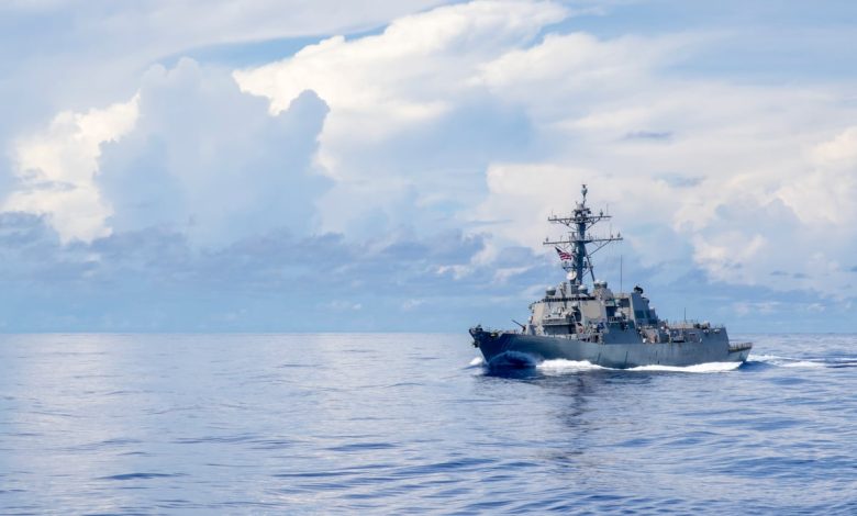 US Navy destroyer intercepts Iranian-flagged vessel trying to skirt blockade US Navy destroyer intercepts Iranian-flagged vessel trying to skirt blockade