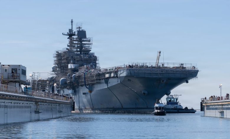 Navy ‘going to study’ possibility of building ships outside US, Phelan says