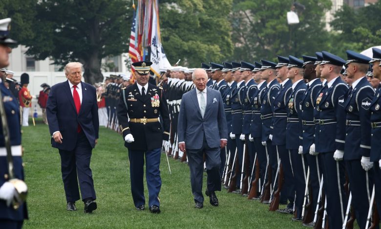 Trump showcases US military in King Charles White House visit
