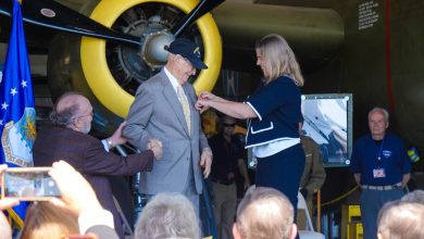 100-year-old B-17 turret gunner knighted by France
