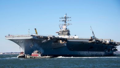 USS Dwight D. Eisenhower experiences small fire while undergoing maintenance