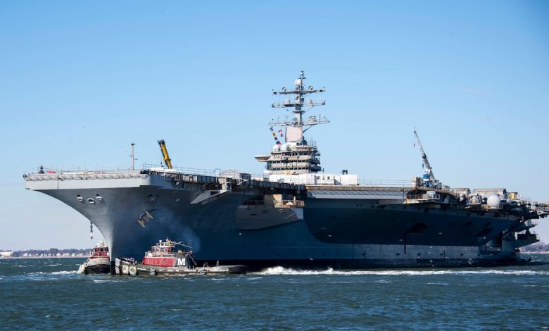 USS Dwight D. Eisenhower experiences small fire while undergoing maintenance