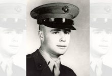 Refusing evacuation, this Marine packed dirt into his wound and continued to fight