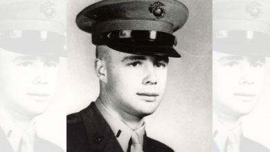 Refusing evacuation, this Marine packed dirt into his wound and continued to fight