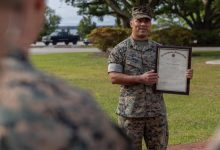 Marine promoted to gunnery sergeant after beating lymphatic cancer