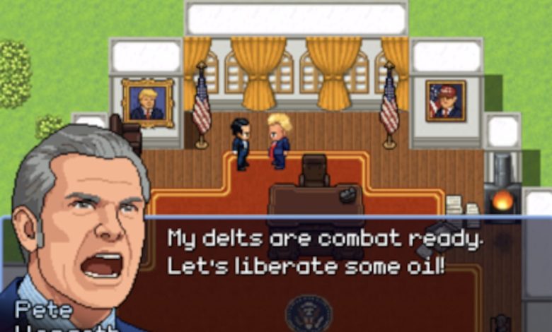 Arcade games satirizing Iran war appear at DC War Memorial