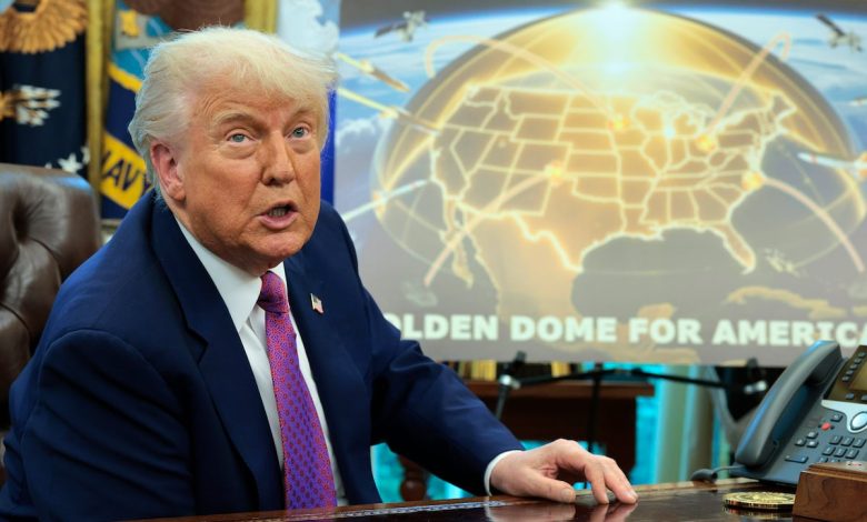 Trump’s Golden Dome missile shield estimated to cost .2 trillion