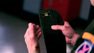 Crossed skis return to the Army’s 10th Mountain Division insignia