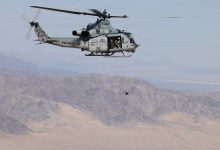 US Marine Corps tests using helicopter as mobile drone command center