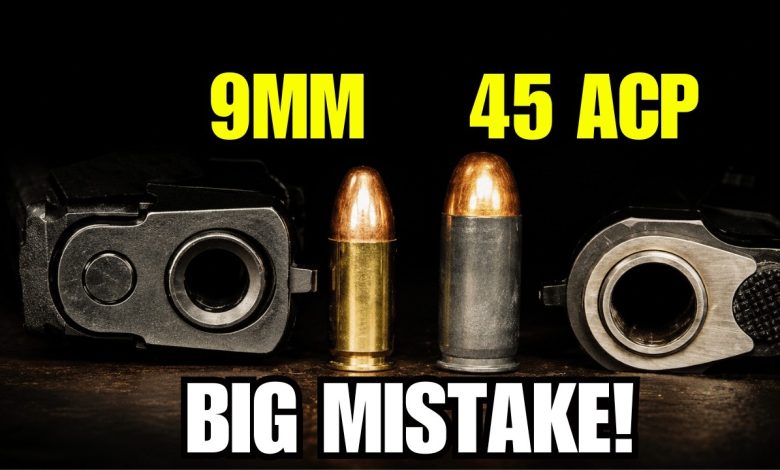 The Biggest Mistake People Make Choosing Between 9mm And .45 ACP!