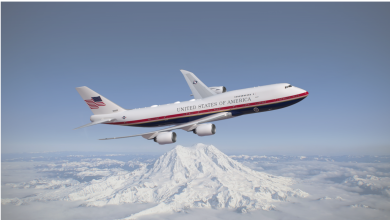 Qatari-donated Air Force One now sports red, white and blue paint job Qatari-donated Air Force One now sports red, white and blue paint job