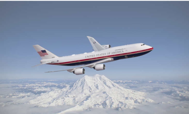 Qatari-donated Air Force One now sports red, white and blue paint job Qatari-donated Air Force One now sports red, white and blue paint job