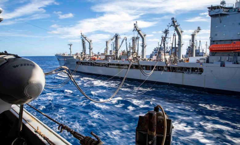 Military Sealift Command ship makes history with rare combat award