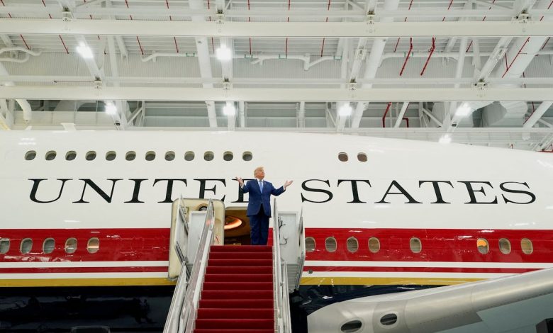 In a first, Trump will travel aboard Qatari-donated Air Force One In a first, Trump will travel aboard Qatari-donated Air Force One