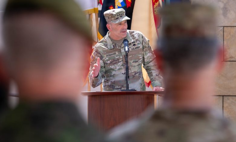 Gen. Christopher Donahue relinquishes command of US Army Europe and Africa