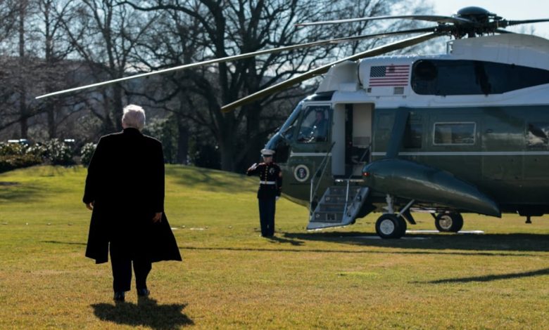 Marine One helipad to be built on White House lawn, Trump says Marine One helipad to be built on White House lawn, Trump says
