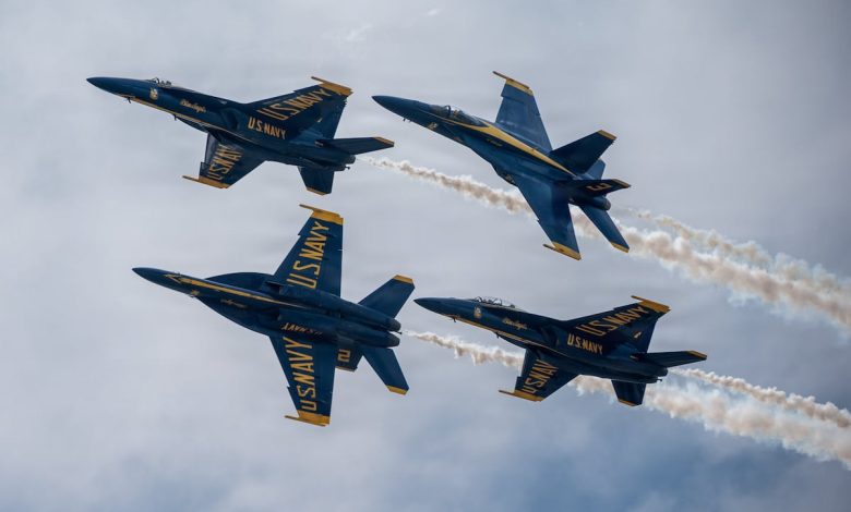 Navy initiates safety review after Blue Angels fly low over Florida beach Navy initiates safety review after Blue Angels fly low over Florida beach