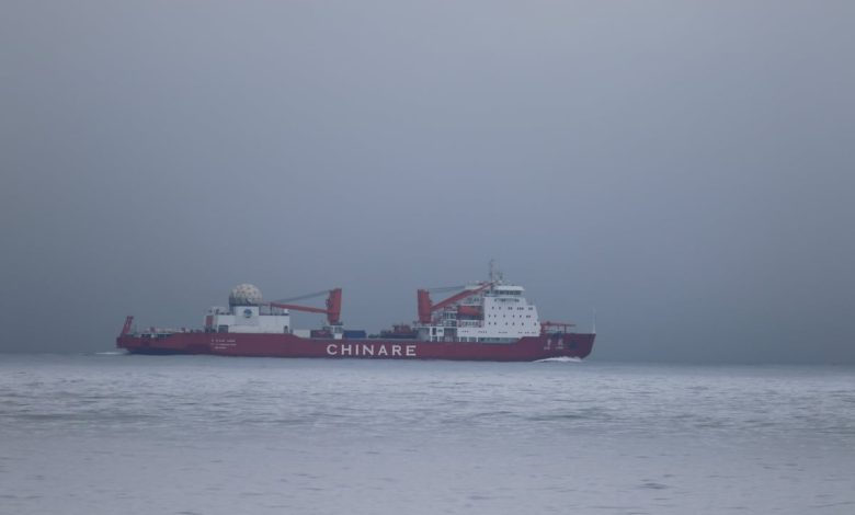 Coast Guard monitors Chinese research vessel as it cuts through sovereign-US waters to the Arctic Coast Guard monitors Chinese research vessel as it cuts through sovereign-US waters to the Arctic