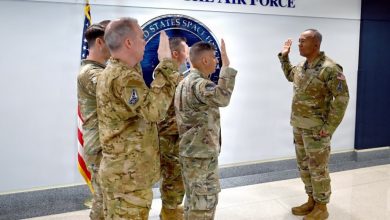 Space Force swears in first batch of part-time workers Space Force swears in first batch of part-time workers