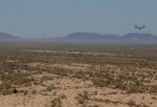 Marine Corps MV-22 Osprey suffers engine fire during Air Force training exercise