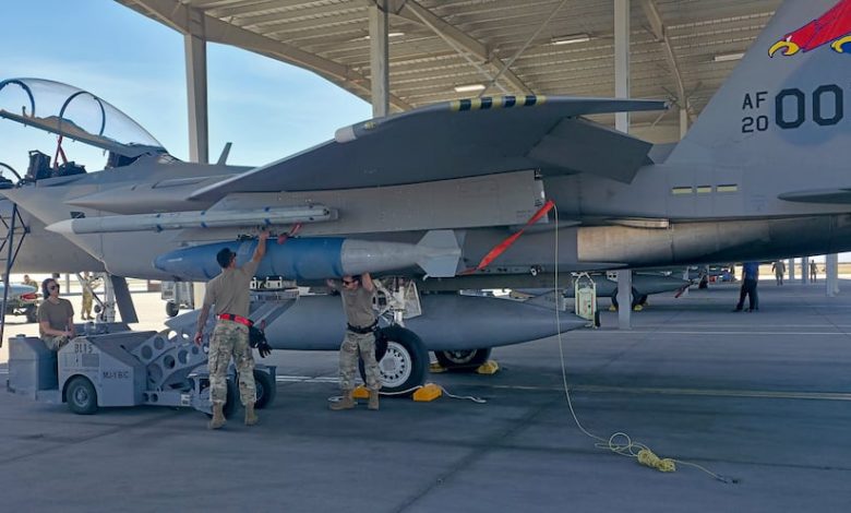F-15EX drops bombs from an operational unit for the first time F-15EX drops bombs from an operational unit for the first time