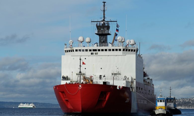 Coast Guard icebreaker Healy towed to Washington after engine failure