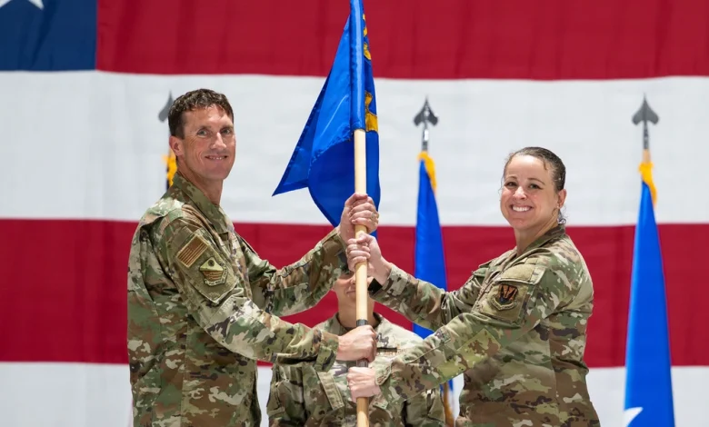 Colonel takes helm at Nevada air base wing as unit’s first female commander