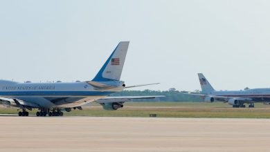 Trump flies old Air Force One out of Turkey, switches to new jet in Britain for trip home Trump flies old Air Force One out of Turkey, switches to new jet in Britain for trip home