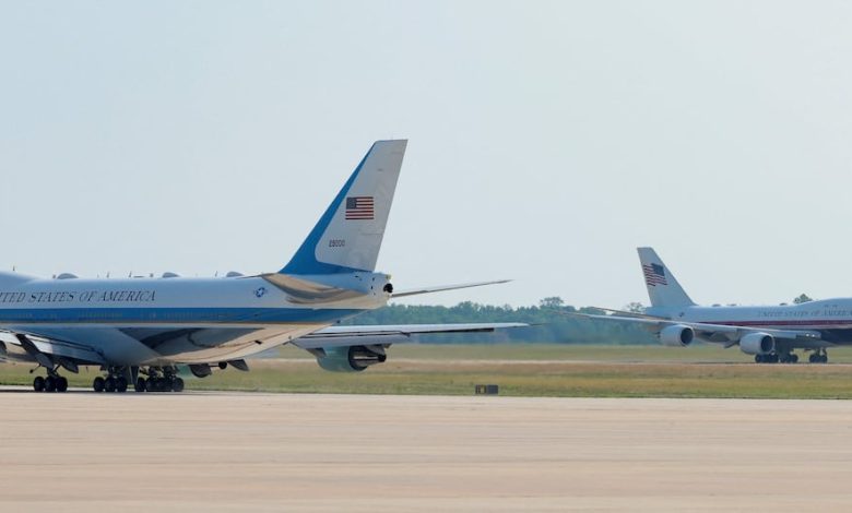 Trump flies old Air Force One out of Turkey, switches to new jet in Britain for trip home Trump flies old Air Force One out of Turkey, switches to new jet in Britain for trip home