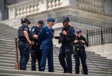 Air Force major arrested on Capitol steps during protest calling for Trump impeachment