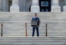 Active-duty Air Force officer who called for Trump impeachment faces three charges