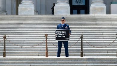 Active-duty Air Force officer who called for Trump impeachment faces three charges