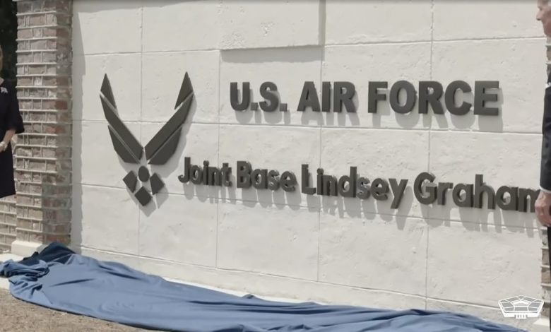 South Carolina base renamed to Joint Base Lindsey Graham South Carolina base renamed to Joint Base Lindsey Graham