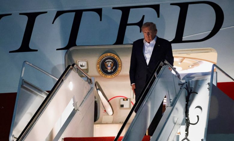 Trump swaps planes via catering truck after Iranian threats, reports say