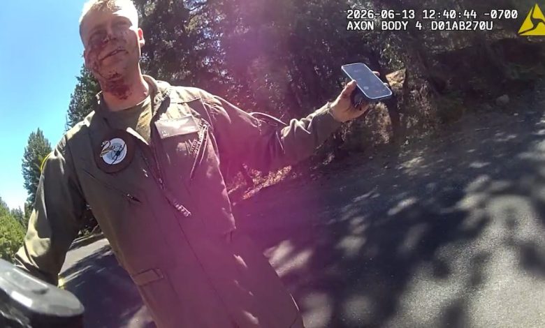 ‘As close as it gets’: Bodycam footage shows Marine pilot walking away from crashed F/A-18 Hornet ‘As close as it gets’: Bodycam footage shows Marine pilot walking away from crashed F/A-18 Hornet