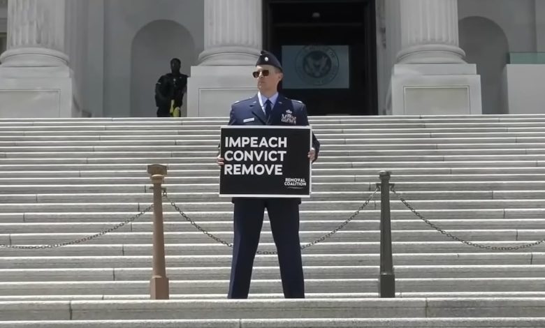 Air Force major who called for Trump’s impeachment requests special court-martial Air Force major who called for Trump’s impeachment requests special court-martial